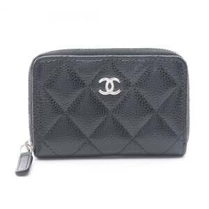 CHANEL Black Leather Wallet